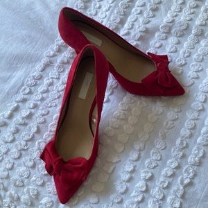 H&M Red Heeled Shoes with Bow